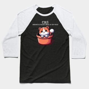 CAT masters at putting smiles on our faces - I Love my cat - 1 Baseball T-Shirt